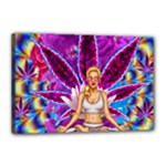 Psychedelic Meditation  CBDOilPrincess  71bfb2da-e92a-4d84-8ee3-468fa9cd04c2 Canvas 18  x 12  (Stretched)