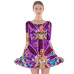 Psychedelic Meditation  CBDOilPrincess  71bfb2da-e92a-4d84-8ee3-468fa9cd04c2 Long Sleeve Skater Dress