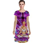 Psychedelic Meditation  CBDOilPrincess  71bfb2da-e92a-4d84-8ee3-468fa9cd04c2 Cap Sleeve Nightdress