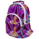 Psychedelic Meditation  CBDOilPrincess  71bfb2da-e92a-4d84-8ee3-468fa9cd04c2 Rounded Multi Pocket Backpack