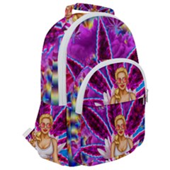 Rounded Multi Pocket Backpack 