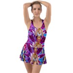 Psychedelic Meditation  CBDOilPrincess  71bfb2da-e92a-4d84-8ee3-468fa9cd04c2 Ruffle Top Dress Swimsuit