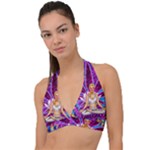 Psychedelic Meditation  CBDOilPrincess  71bfb2da-e92a-4d84-8ee3-468fa9cd04c2 Halter Plunge Bikini Top