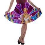Psychedelic Meditation  CBDOilPrincess  71bfb2da-e92a-4d84-8ee3-468fa9cd04c2 A-line Skater Skirt