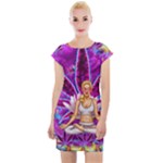 Psychedelic Meditation  CBDOilPrincess  71bfb2da-e92a-4d84-8ee3-468fa9cd04c2 Cap Sleeve Bodycon Dress