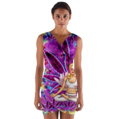 Wrap Front Bodycon Dress 