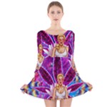 Psychedelic Meditation  CBDOilPrincess  71bfb2da-e92a-4d84-8ee3-468fa9cd04c2 Long Sleeve Velvet Skater Dress