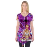 Psychedelic Meditation  CBDOilPrincess  71bfb2da-e92a-4d84-8ee3-468fa9cd04c2 Short Sleeve Tunic 