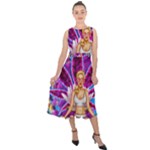 Psychedelic Meditation  CBDOilPrincess  71bfb2da-e92a-4d84-8ee3-468fa9cd04c2 Midi Tie-Back Chiffon Dress