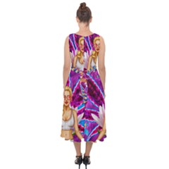 Midi Tie-Back Chiffon Dress 