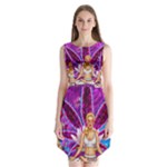 Psychedelic Meditation  CBDOilPrincess  71bfb2da-e92a-4d84-8ee3-468fa9cd04c2 Sleeveless Chiffon Dress  