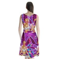 Sleeveless Waist Tie Chiffon Dress 