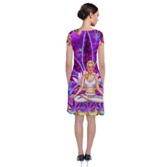 Short Sleeve Front Wrap Dress 