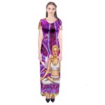 Psychedelic Meditation  CBDOilPrincess  71bfb2da-e92a-4d84-8ee3-468fa9cd04c2 Short Sleeve Maxi Dress