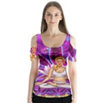 Psychedelic Meditation  CBDOilPrincess  71bfb2da-e92a-4d84-8ee3-468fa9cd04c2 Butterfly Sleeve Cutout Tee 