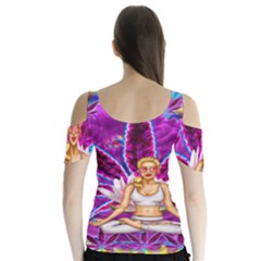 Butterfly Sleeve Cutout T-Shirt  