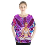 Psychedelic Meditation  CBDOilPrincess  71bfb2da-e92a-4d84-8ee3-468fa9cd04c2 Batwing Chiffon Blouse