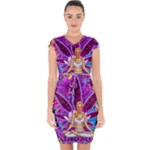 Psychedelic Meditation  CBDOilPrincess  71bfb2da-e92a-4d84-8ee3-468fa9cd04c2 Capsleeve Drawstring Dress 