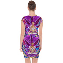 Capsleeve Drawstring Dress  