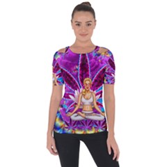 Shoulder Cut Out Short Sleeve Top 