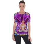 Psychedelic Meditation  CBDOilPrincess  71bfb2da-e92a-4d84-8ee3-468fa9cd04c2 Shoulder Cut Out Short Sleeve Top