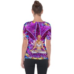 Shoulder Cut Out Short Sleeve Top 