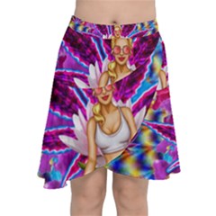 Chiffon Wrap Front Skirt 
