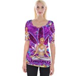 Psychedelic Meditation  CBDOilPrincess  71bfb2da-e92a-4d84-8ee3-468fa9cd04c2 Wide Neckline Tee