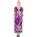 Psychedelic Meditation  CBDOilPrincess  71bfb2da-e92a-4d84-8ee3-468fa9cd04c2 Quarter Sleeve Wrap Maxi Dress