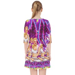 Quarter Sleeve Pocket Dress 