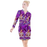 Psychedelic Meditation  CBDOilPrincess  71bfb2da-e92a-4d84-8ee3-468fa9cd04c2 Button Long Sleeve Dress
