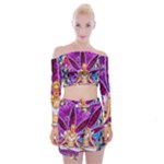 Psychedelic Meditation  CBDOilPrincess  71bfb2da-e92a-4d84-8ee3-468fa9cd04c2 Off Shoulder Top with Mini Skirt Set