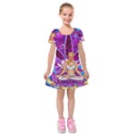 Psychedelic Meditation  CBDOilPrincess  71bfb2da-e92a-4d84-8ee3-468fa9cd04c2 Kids  Short Sleeve Velvet Dress