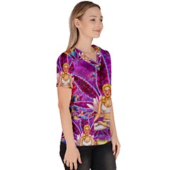 Women s V-Neck Scrub Top 
