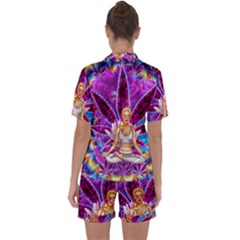 Satin Short Sleeve Pajamas Set 
