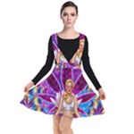 Psychedelic Meditation  CBDOilPrincess  71bfb2da-e92a-4d84-8ee3-468fa9cd04c2 Plunge Pinafore Dress