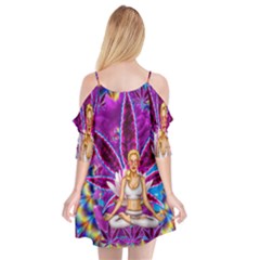 Cutout Spaghetti Strap Chiffon Dress 
