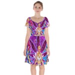 Psychedelic Meditation  CBDOilPrincess  71bfb2da-e92a-4d84-8ee3-468fa9cd04c2 Short Sleeve Bardot Dress