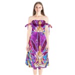 Psychedelic Meditation  CBDOilPrincess  71bfb2da-e92a-4d84-8ee3-468fa9cd04c2 Shoulder Tie Bardot Midi Dress