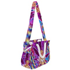Rope Handles Shoulder Strap Bag 