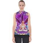 Psychedelic Meditation  CBDOilPrincess  71bfb2da-e92a-4d84-8ee3-468fa9cd04c2 Mock Neck Shell Top
