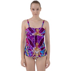 Twist Front Tankini Set 