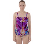 Psychedelic Meditation  CBDOilPrincess  71bfb2da-e92a-4d84-8ee3-468fa9cd04c2 Twist Front Tankini Set