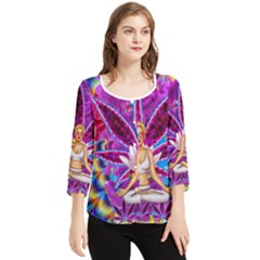 Chiffon Quarter Sleeve Blouse 