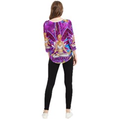 Chiffon Quarter Sleeve Blouse 