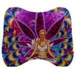 Psychedelic Meditation  CBDOilPrincess  71bfb2da-e92a-4d84-8ee3-468fa9cd04c2 Velour Head Support Cushion