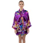 Psychedelic Meditation  CBDOilPrincess  71bfb2da-e92a-4d84-8ee3-468fa9cd04c2 Long Sleeve Satin Kimono