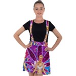 Psychedelic Meditation  CBDOilPrincess  71bfb2da-e92a-4d84-8ee3-468fa9cd04c2 Velvet Suspender Skater Skirt