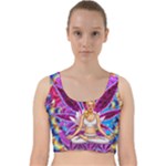 Psychedelic Meditation  CBDOilPrincess  71bfb2da-e92a-4d84-8ee3-468fa9cd04c2 Velvet Racer Back Crop Top