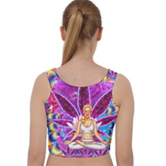 Velvet Racer Back Crop Top 